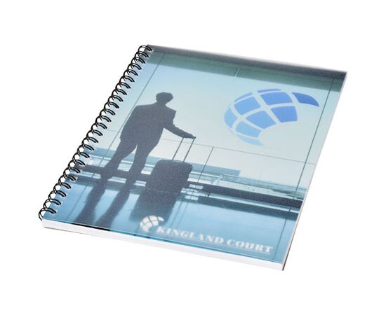Desk-Mate® wire-o A5 notebook PP cover White, Black - Unbranded 21247014