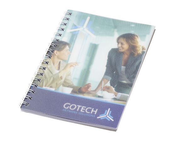 Desk-Mate® A6 spiraal notitieboek met PP-omslag Wit - Unbranded 21248002