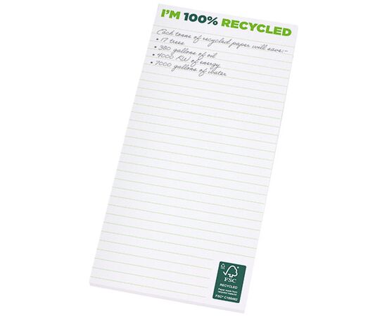 Desk-Mate® 1/3 A4 recyclelter Notizblock Weiß - Unbranded 21284011