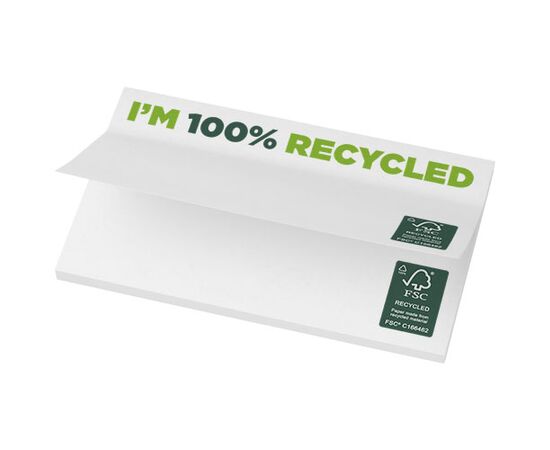 Sticky-Mate® gerecyclede sticky notes 127 x 75 mm Wit - Unbranded 21288011