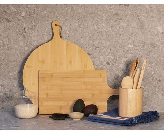 Ukiyo bamboo salad cutlery 2 pcs set Brown - Ukiyo P262.069