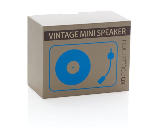 Mini enceinte 3W rétro Bleu, Noir - XD Collection P329.335