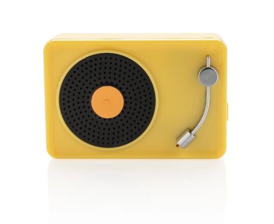 Mini Vintage 3W draadloze speaker Geel, Zwart - XD Collection P329.336