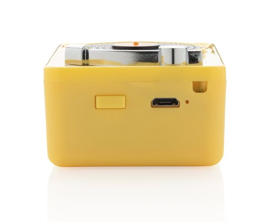 Mini Vintage 3W draadloze speaker Geel, Zwart - XD Collection P329.336