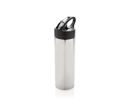 Bouteille d’eau avec paille Sport Argent - XD Xclusive P433.160