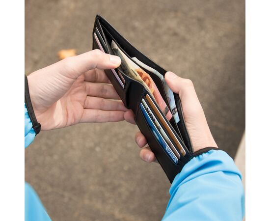 Portefeuille anti RFID Noir, Noir - Swiss Peak P820.410