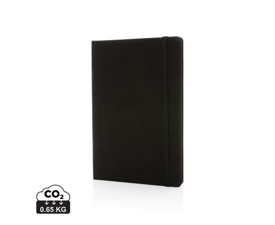 Carnet A5 en rPET certifié GRS Noir, Noir - XD Collection P774.451