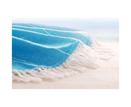 Serviette de plage ronde Bleu -  MO9512-04
