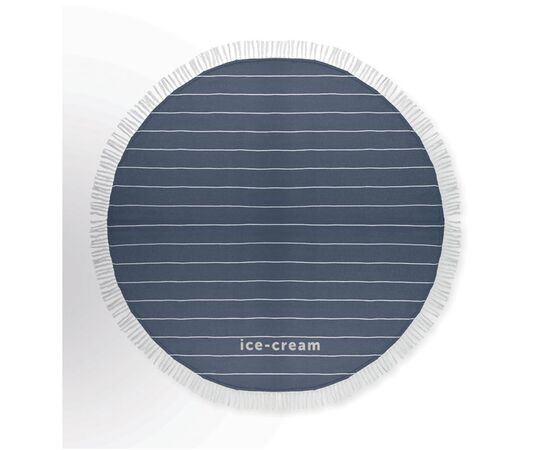 Serviette de plage ronde Bleu -  MO9512-04