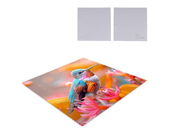 R-PET Sublimation Mikrofasertuch 15 x 15cm Weiß -  LT86726-N0001