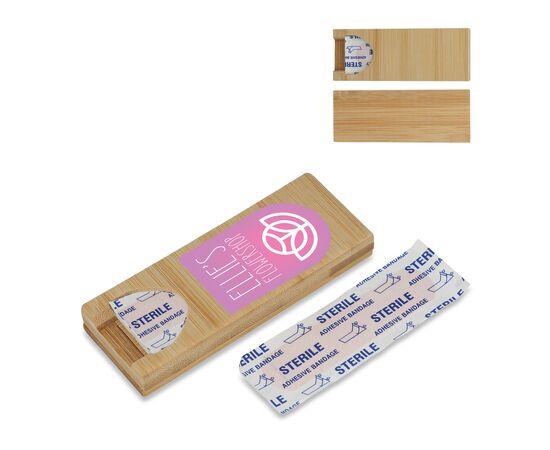 Pansements dans une boîte en bambou Nature - empty LT90398-N0094