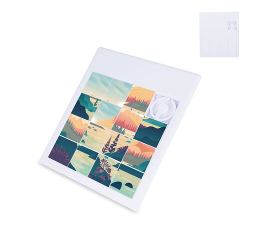 Grote schuifpuzzel Wit -  LT90771-N0001