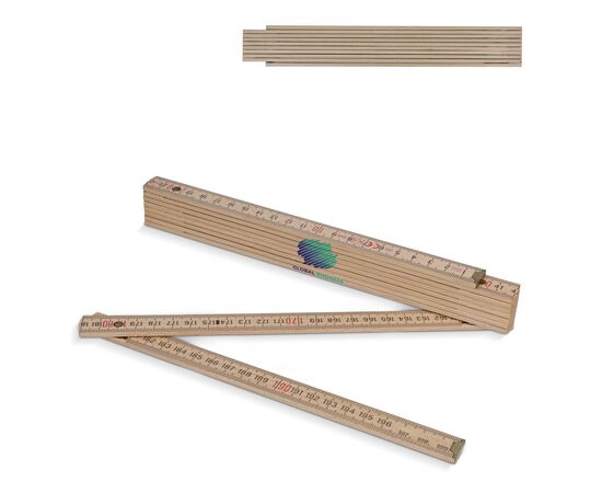 Folding ruler wood 2m premium natural Wood -  LT91982-N0093