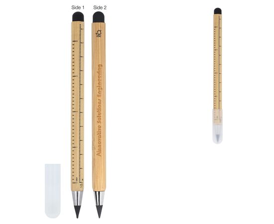 Sustainable long-life pencil &amp; ruler bamboo Nature - empty LT91594-N0094