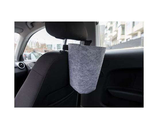 RPET Felt Car Trash Bin Grey -  W11490