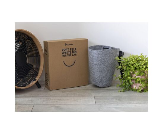 RPET Felt Car Trash Bin Grey -  W11490