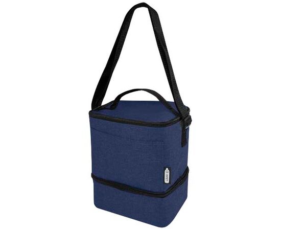 Tundra 9-can GRS RPET lunch cooler bag 9L Heather navy - Unbranded 12061555