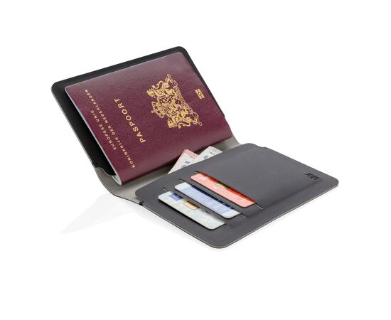 Quebec RFID safe passport holder Black, Grey - XD Xclusive P820.681