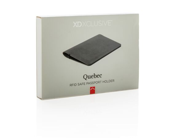 Quebec RFID safe passport holder Black, Grey - XD Xclusive P820.681